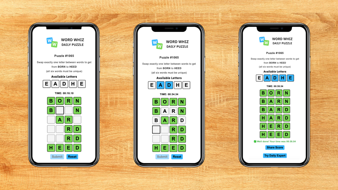 Daily Word Whiz Puzzles Available Online Now!